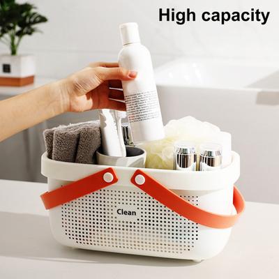 Wäschekorb, hohles Design, tragbarer Griff, PP-Shampoo, schmutzige Kleidung, Organizer für Badezimmer