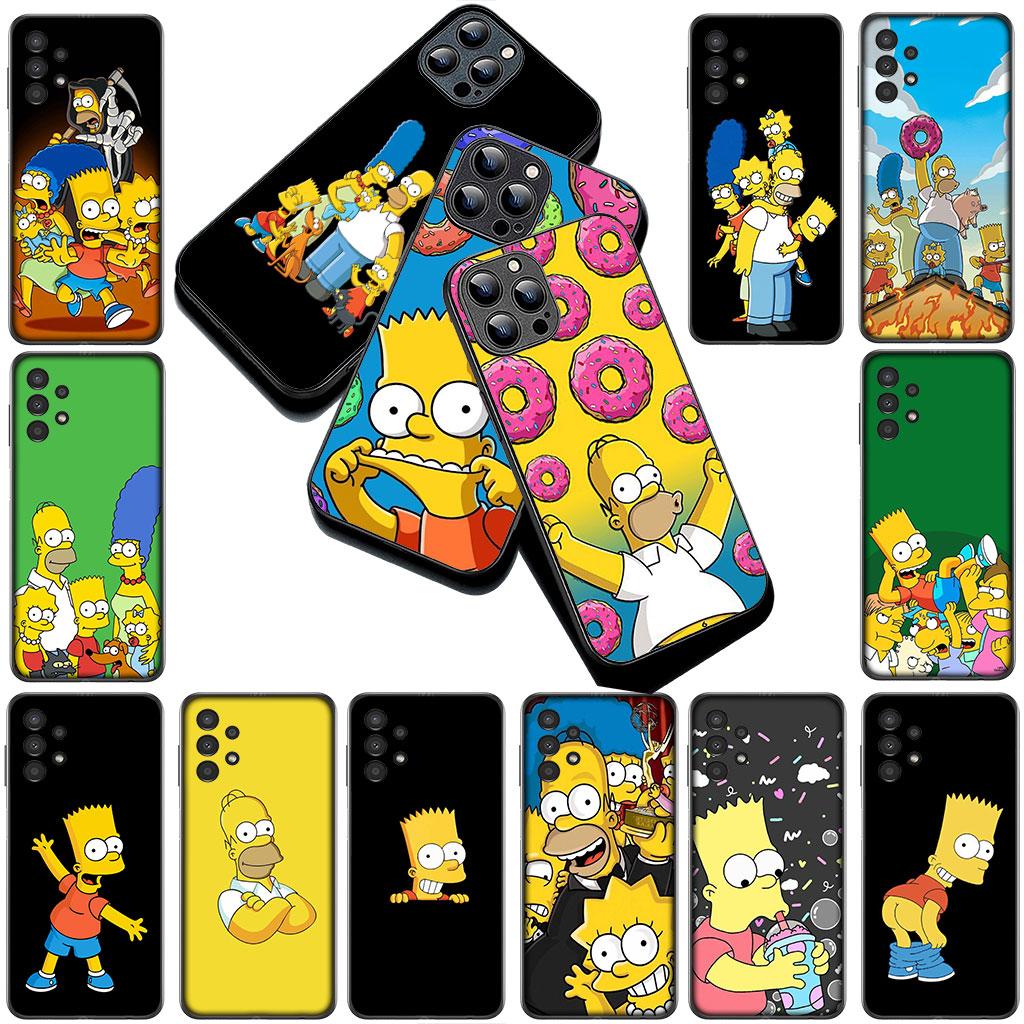Barts Cartoon S-Simpsons Silicone Phone Cover for Xiaomi Poco C75 C65 C71 C85 X7 X6 M7 F7 F8 Ultra F6 Pro Soft Case