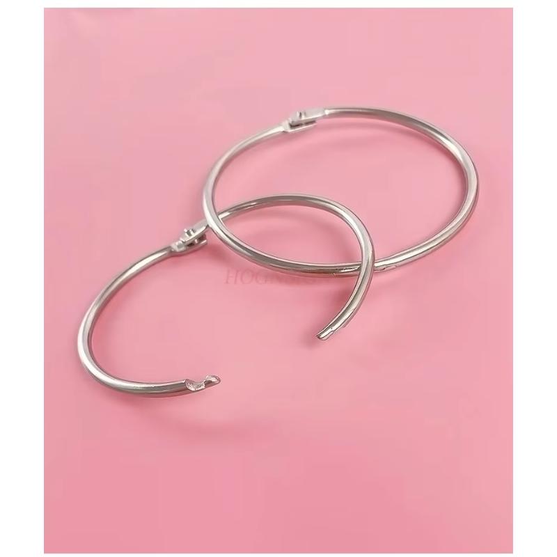 20pcs Iron Ring Loose Leaf Ring Binding Iron Ring Card Ring Iron Ring Loose Leaf Binding Ring Punching Binding Circular