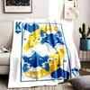 Cruzeiro Esporte Clube Theme Personalized Outdoor Flannel Blankets Soft And Suitable For All Seasons Perfect For Sofas Beds And Camping