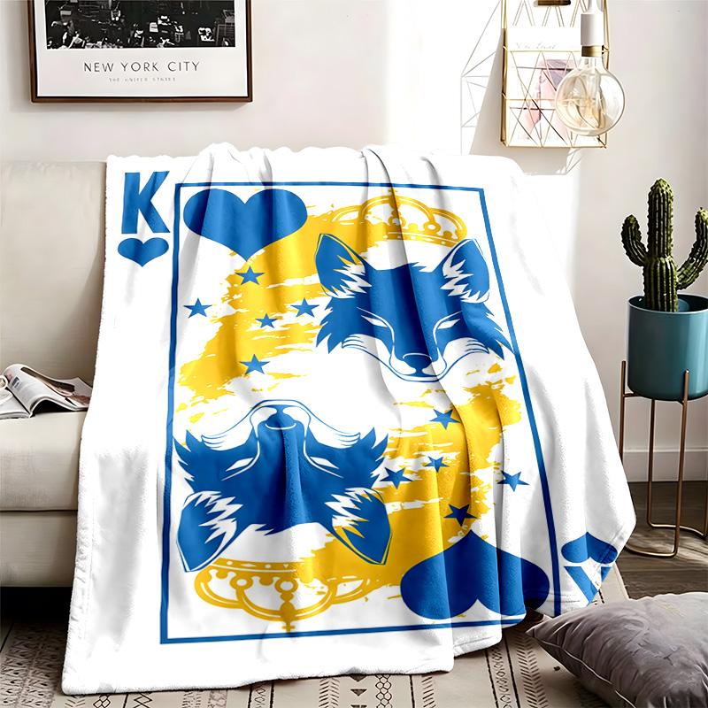 Cruzeiro Esporte Clube Theme Personalized Outdoor Flannel Blankets Soft And Suitable For All Seasons Perfect For Sofas Beds And Camping