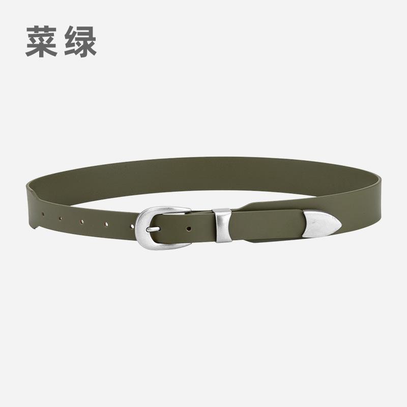 Women S Casual Belt Simple Alloy Pin Buckle Jeans Decorative Leather Belt Women