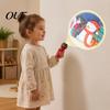 Handheld LED Projector Lamp Kids Christmas Flashlight with 24/32 Patterns, Cartoon Projection Torch, Santa Claus Pattern Light Educational Films, Boys