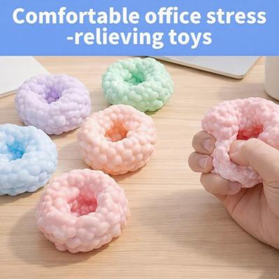 Yousheng Crunchy Sensory Stress Ball Sand-Filled Fidget Toy for Anxiety Relief Soft Satisfying Crunch Texture Desk Toy for Adults Kids, Fun Relaxation