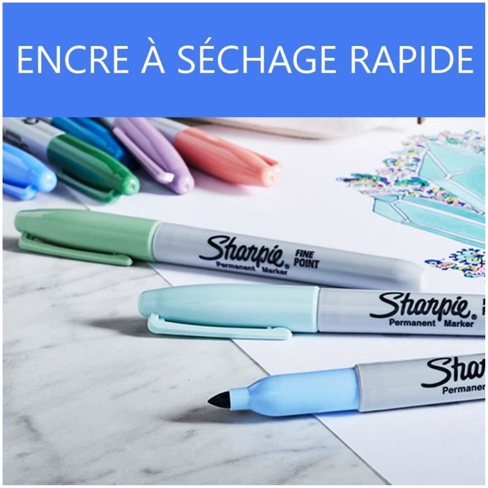 Marqueurs permanents - Mystic Gem - Assortiment de couleurs - Pointe fine - 12 pièces