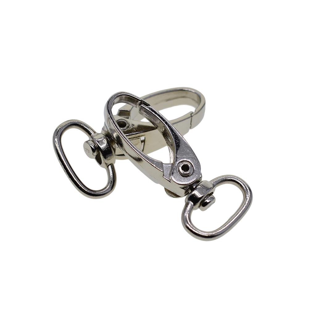 10 Nøkkelbånd Krok Swivel Snap Hummer lås Clips nøkkelring smykker Funn