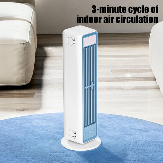 DYS Wall Mount Desktop Fan, 3 Speed Bladeless Tower Fan with Digital Display, Quiet Personal Cooling for Bedroom Office Home