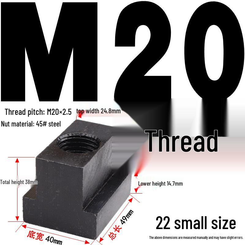 Kangfei 45# Steel T-Nut for M6-M20 Bolts
