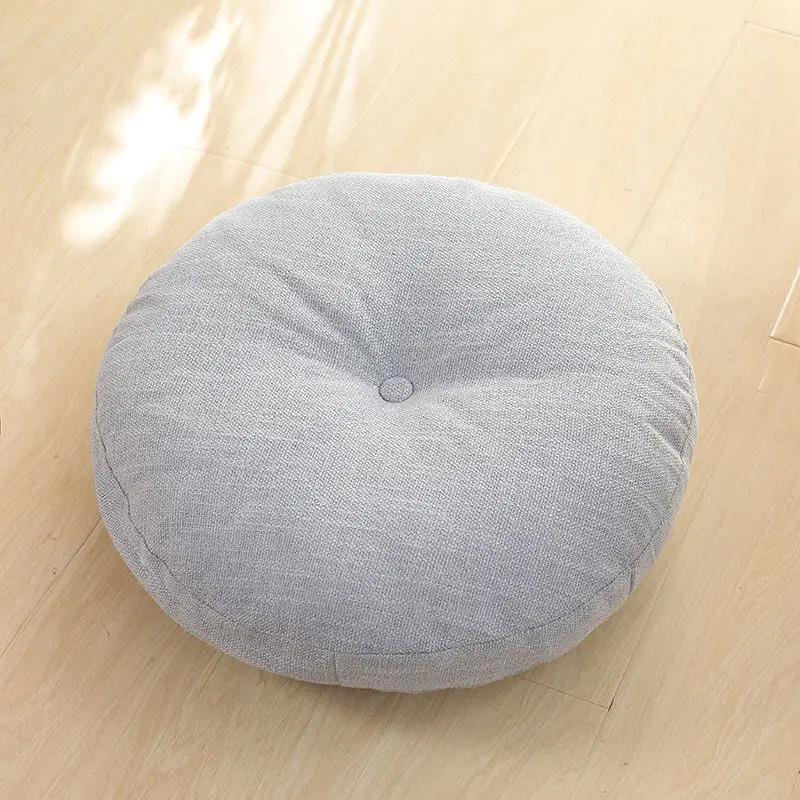 Round Floor Pillow for Adults, Meditation Floor Cushions Chenille Fabric Seat Pads Pillows Cushion for Living Room Balcony