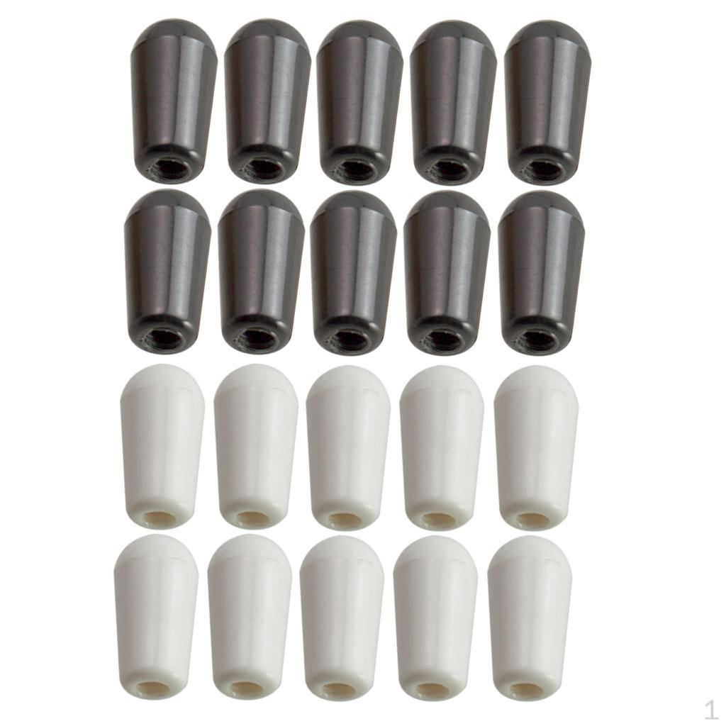 

20 шт. Пластиковые тумблеры, ручки, наконечники, кнопки для электрогитары ST SQ