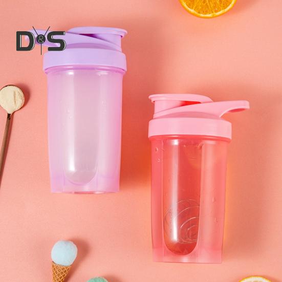 Protein Shaker Cup with Blender Ball 500ml Wide Mouth Shaker for Easy Mixing Portable Whey Protein Shaker Bottle for Sports Travel Camping