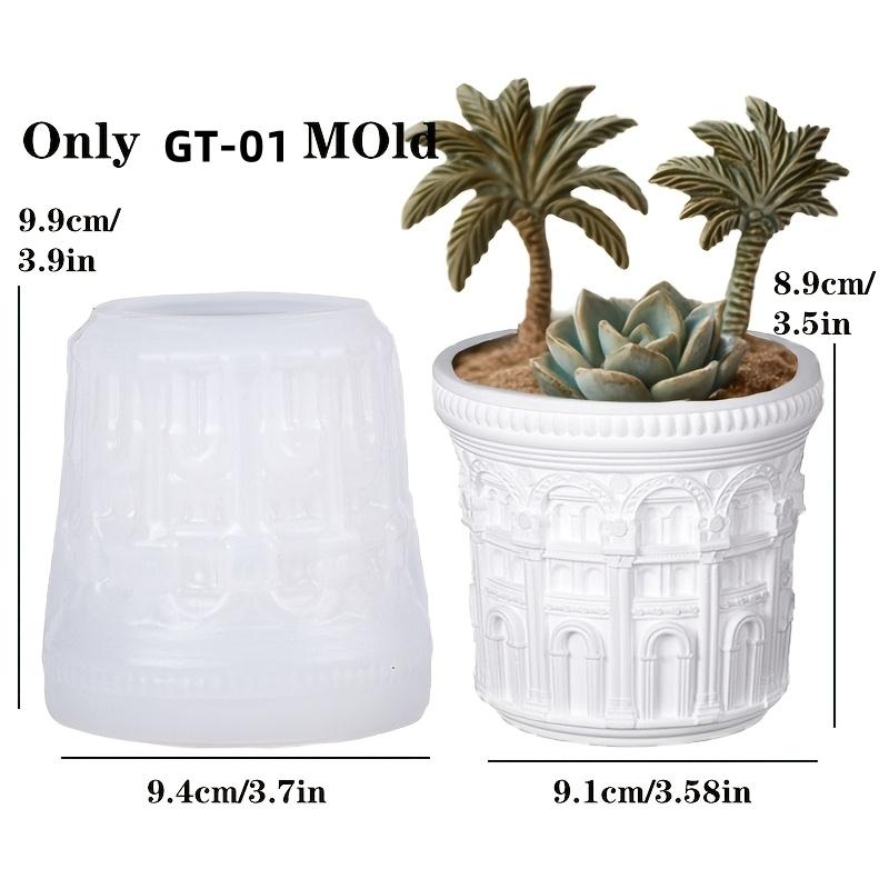 DIY úleva bohyně vítězství kruhový květináč pryskyřice silikonová forma úleva boha vítězství úložný box sádrové formy