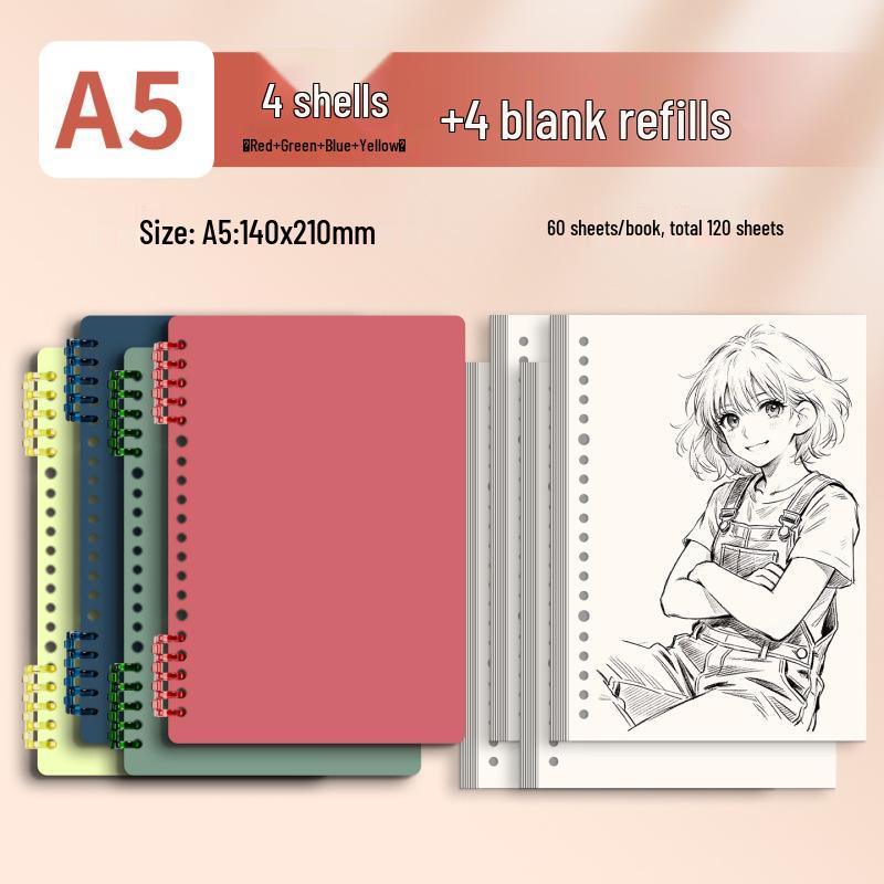 Morandi Detachable Student Sketchbook - Thick, Comfortable, Colorful Art Drawing Pad