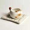 Cute Ceramic Cup Creative Siamese Cat Shaped Mug Coffee Cups Office Milk Cup Household Drinking Utensil Funny Birthday Gift