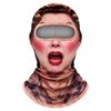3D Face Printed Balaclava Vzor starca Maska na celú tvár pre Zimné Vonkajšie Športy Cyklistiku