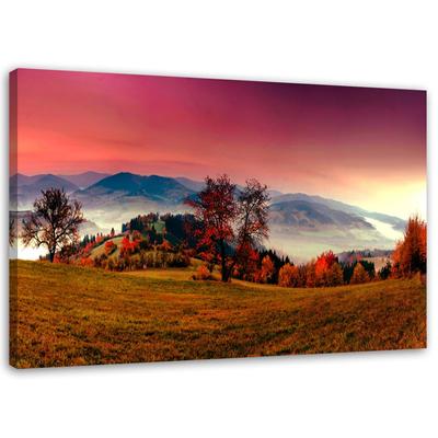 Obraz Horská krajina Lúka strom