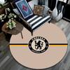 Chelsea Football Club Round Area Rug,Carpet Rug for Living Room Bedroom Sofa Playroom Decor,Non-slip Floor Mat