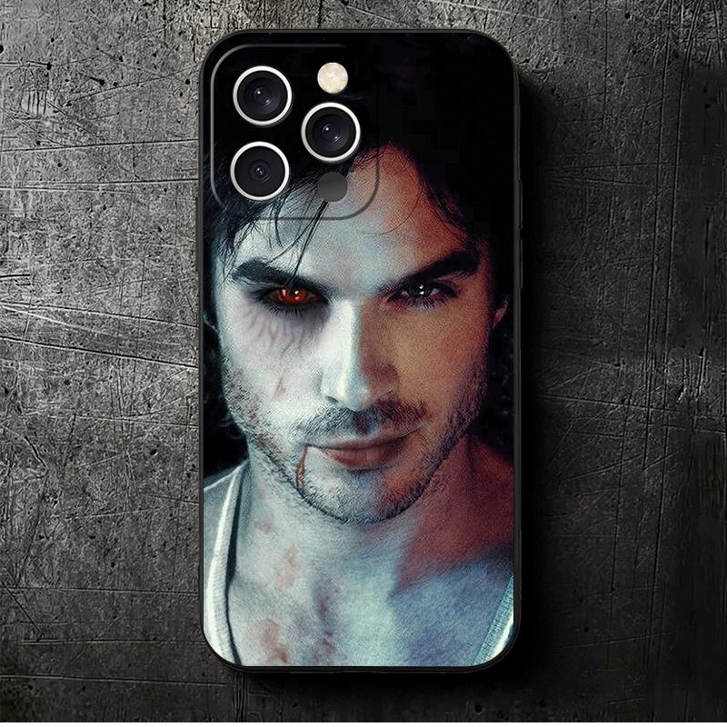 The Vampire Diaries Soft Phone Case for iPhone 16 16E 17 Air 15 Pro Max 14 Plus 13 Mini 11 12 7 Black Cover Back Shell