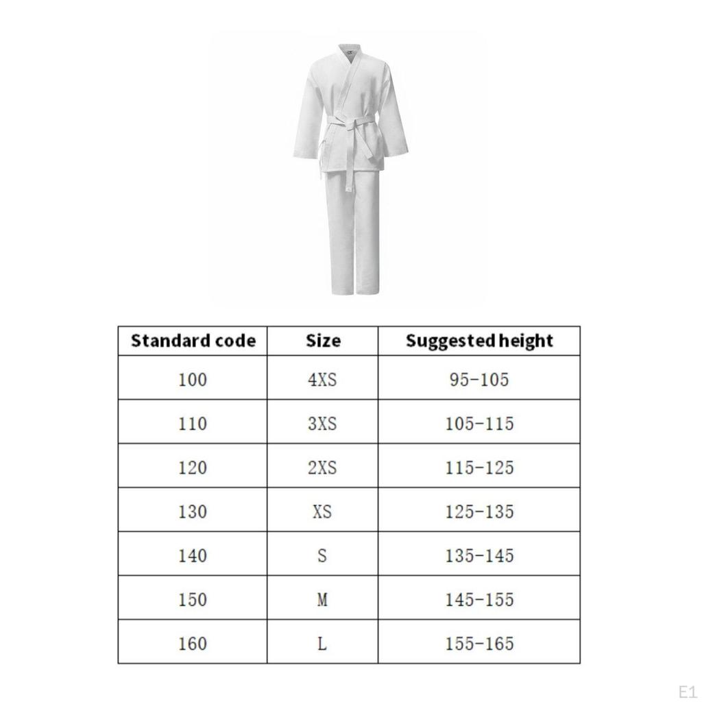Training uniformResistant Karate Uniform Comfortable Sized Fighting Arts Suit for Adults, Women,