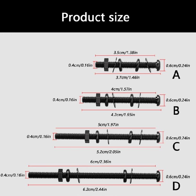 Reusable Computer Case Fan Long Screw Modified PC Cooling Fan Screw Stability Cooling Fan Mount Screw for PC Accessories