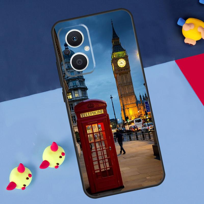 London Bus England Big Ben For OPPO Reno 14 13 12 11 10 Pro 11F 12F 13F 14F 7 8 Lite 8T OPPO Find X9 X5 X6 X8 Pro Case