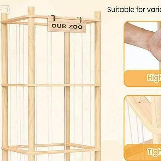 Wooden Plush Toy Storage Rack for Children's Room - Solid Wood Shelf for Dolls and Figures