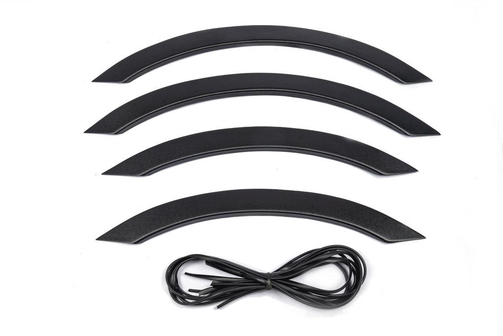 Накладки на арки узкие (4 шт, черные) для Volkswagen Crafter 2006-2016 гг