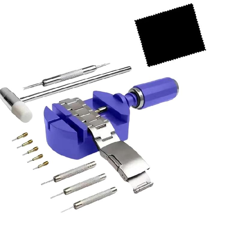 Strumento per la rimozione dei maglie dell'orologio Kit di attrezzi per la riparazione del cinturino dell'orologio Kit di attrezzi per orologi Rimuovi maglie Strumento di riparazione per la sostituzione del cinturino dell'orologio