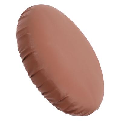 NUOLUX Round Stool Cover, Washable Leather Bar Stool Protector, Brown