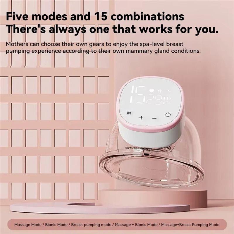 A71Z For Adult For Breastfeeding Electric Wearable Portable Hands-Free Low Noise LCD Screen Breast Pump