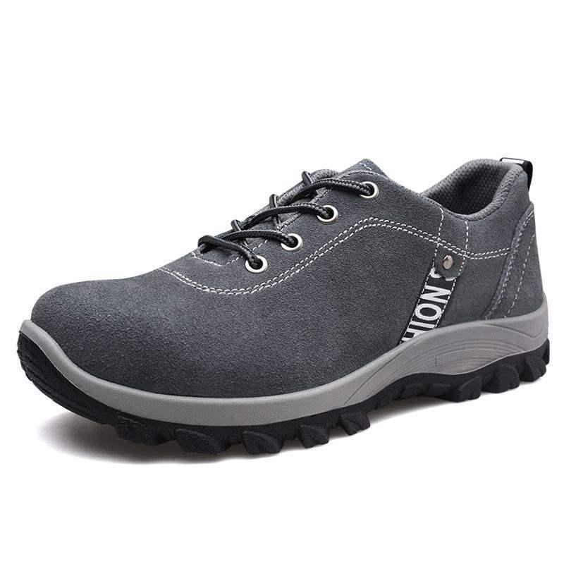 Herren Stahlkappe Atmungsaktiv Anti-Quetsch Anti-Durchstich Sommer Arbeitsschuhe: Leicht, Abriebfest, Geruchshemmend, Solide Sohle.