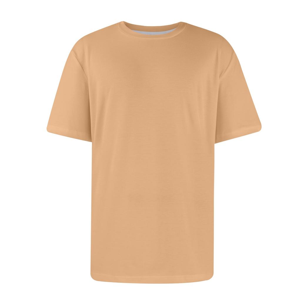 Men's Casual Fashion Comfort Solid Color Round Neck Pullover Sweatshirt Tops