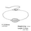 Virgin Mary Pendant Bracelet for Women Stainless Steel Cross Bracelet Catholic Christian Faith Bracelet Religious Gift for Girls