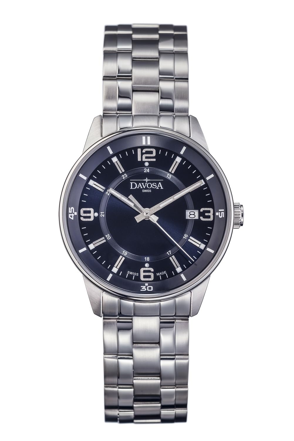 

Date Watch Silver [Davosa] Swiss-made 168.583.45 Men s синій
