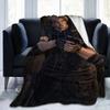 Leon Kennedy Resident Plush Blankets Eviled Horror Game Creative Throw Blankets for Home 150*125cm Bedspread