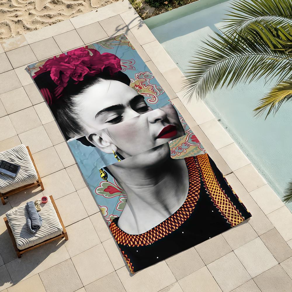 Stampa F-Frida-S asciugamano Arte Asciugatura Asciugamano da Bagno Applicabile a Nuoto Leggero Campeggio Yoga Spiaggia Esterno