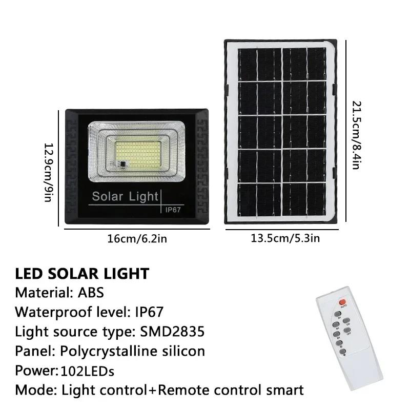 NEW 50-200W Solar Flood Lights with Remote Control Outdoor IP67 Waterproof Solar Powered Spotlight Solar Reflector Wall Lamp Hot