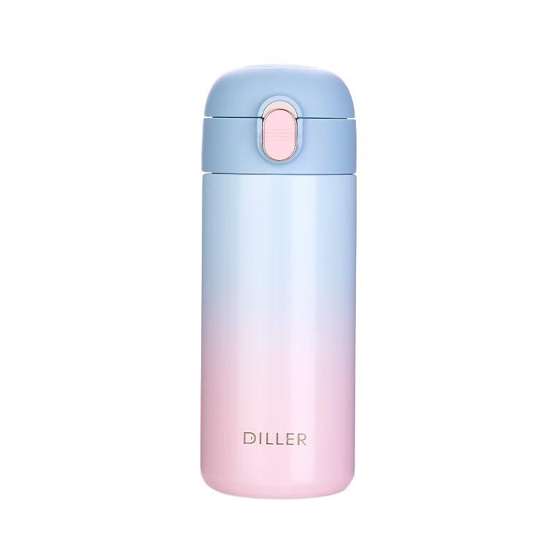 Diller Dona Portable Straw Insulated Water Bottle