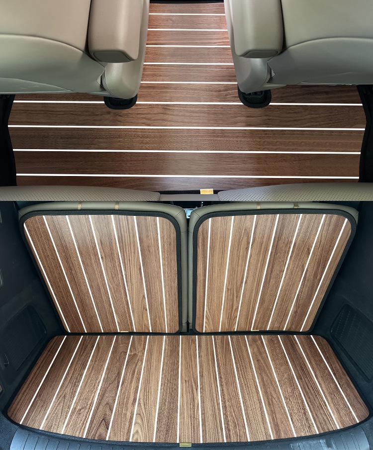 Dedicated Solid Wood Floor Mats for Nio ES8 Lydo L90 - Custom Car Flooring Accessories