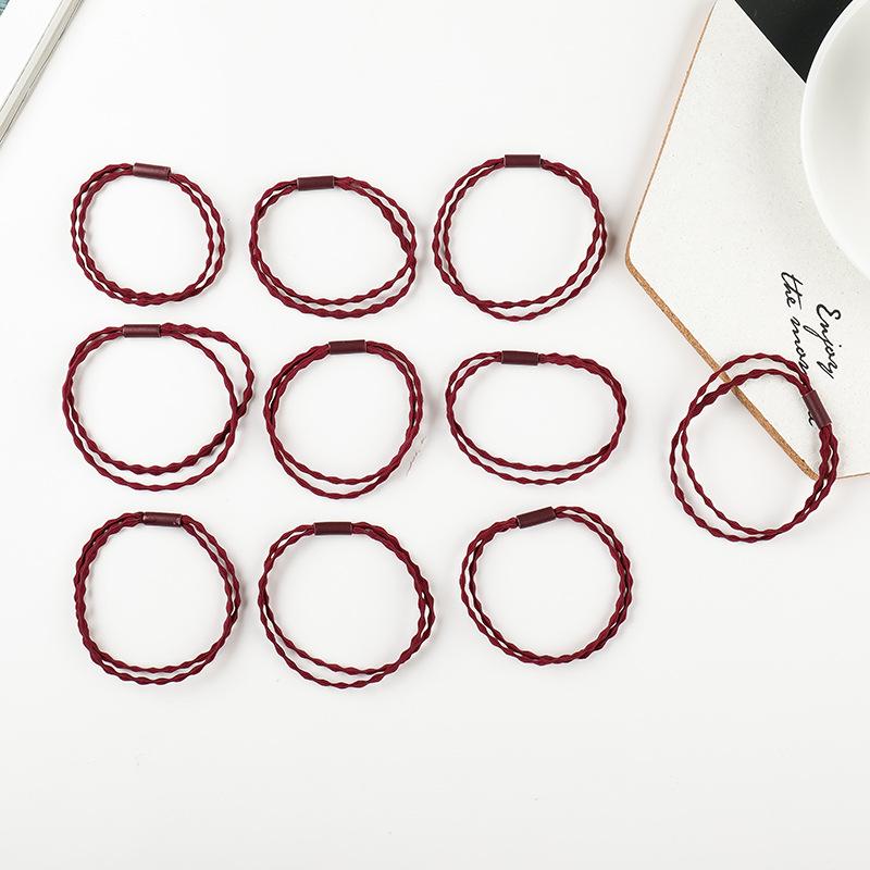 

10-Piece Korean Fresh Style Elastic Hair Ties & Headbands Set for Adults