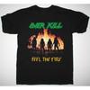 Overkill Feel The Fire T Shirt Black S 234Xl
