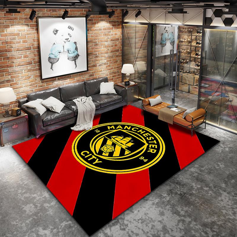 Manchester City Fc Pulse Carpet Rug For Living Room Bedroom Home Sofa Decoration Kids Play Nonslip Floor Mat