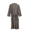 Summer Waffle Mid-Length Bathrobe - Unisex Seven-Sleeve Pajama & Homewear for Couples