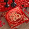 Chinese Style Seat Cushion Red Valentine's Day Wedding Blessing Kneel Cushion Square Bay Window Sofa Back Pillows Home Decor