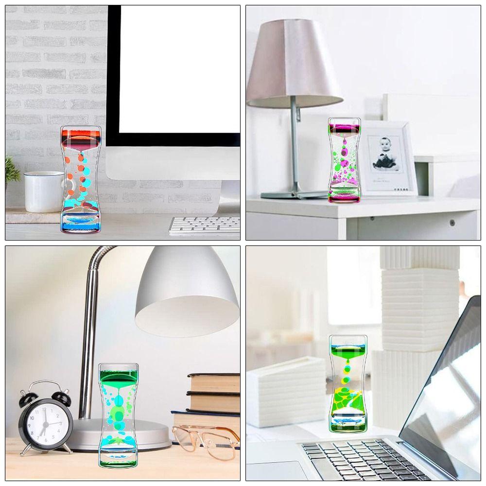 Creative Floating Motion Bubble Timer Double Colors Oil Movement Sensory Toys Kids Toy