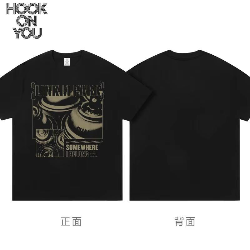 

Linkin Park From Zero New Album Tour Surrounding Men and Women Loose Punk Rock T-shirt Short Sleeve Clothes 4XL