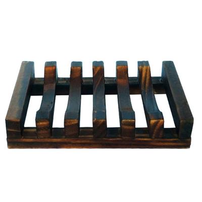 Badezimmerzubehör Vintage Holzrinnenplatte mit ausgehöhltem Seifenschalenständer