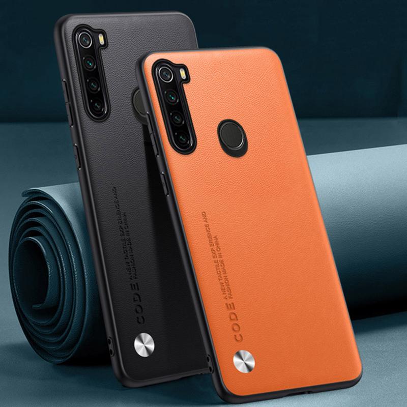Luxury PU Leather Case For Xiaomi Redmi Note 8 Note8 T Back Cover Silicone Protection Phone Case For Redmi Note 8T 8 T Note8T