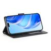 For iPhone 17 Pro Max Case Stand Wallet Calf Texture PU Leather Flip Phone Cover with Wrist Strap