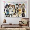 1pc Anime KOn Character in Virtual Vocalist Style Tapestry  Wall Hanging Lightweight Durable Wall Art for Living Room Bedroom